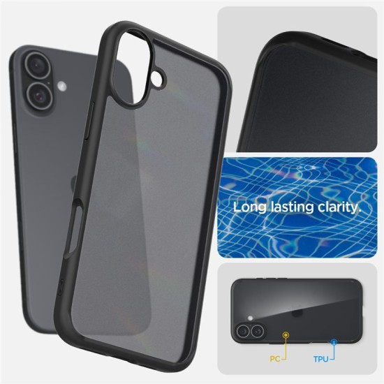 Husa Spigen Ultra Hybrid compatibila cu iPhone 16 Plus Frost Black (Spigen, iPhone 16 Plus) by www.silkase.ro Husa Spigen Ultra Hybrid compatibila cu iPhone 16 Plus Frost Black (iPhone 16 Plus, ACS08071) by www.silkase.ro