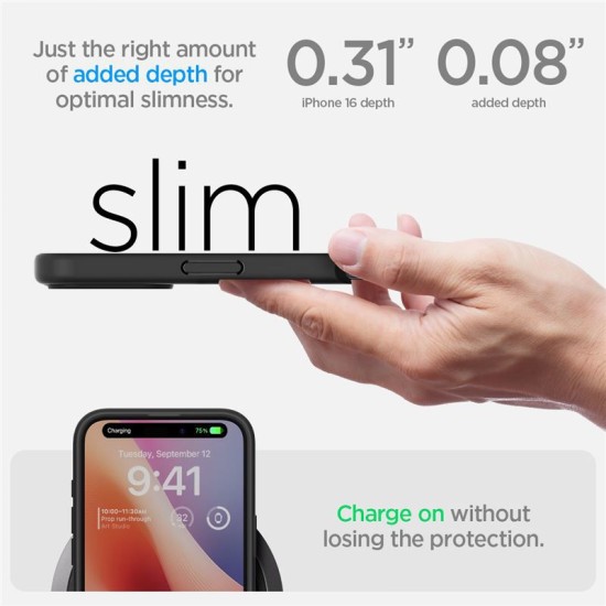 Husa Spigen Ultra Hybrid compatibila cu iPhone 16 Plus Frost Black (Spigen, iPhone 16 Plus) by www.silkase.ro Husa Spigen Ultra Hybrid compatibila cu iPhone 16 Plus Frost Black (iPhone 16 Plus, ACS08071) by www.silkase.ro