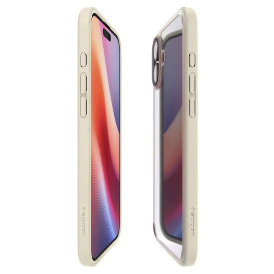 Husa Spate Spigen Ultra Hybrid pentru iPhone 16 Plus Bej (iPhone 16 Plus, ACS08073) by www.silkase.ro