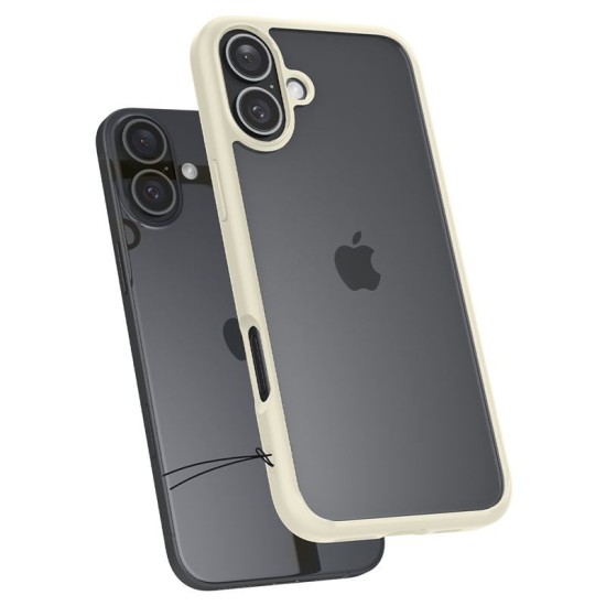 Husa Spate Spigen Ultra Hybrid pentru iPhone 16 Plus Bej (iPhone 16 Plus, ACS08073) by www.silkase.ro