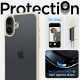 Husa Spate Spigen Ultra Hybrid pentru iPhone 16 Plus Bej (iPhone 16 Plus, ACS08073) by www.silkase.ro