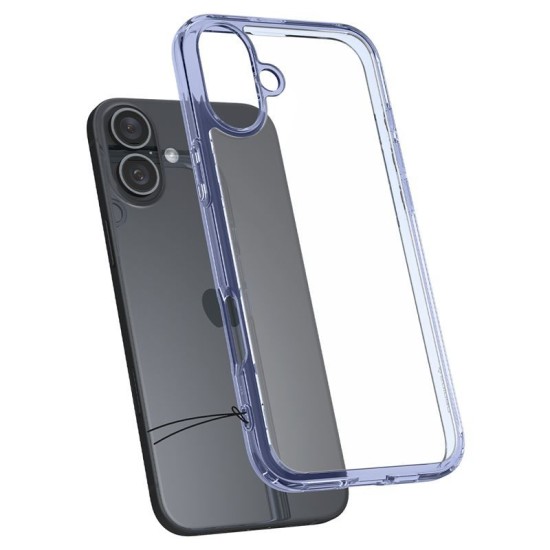 Husa Spigen Ultra Hybrid pentru iPhone 16 Plus, albastru transparent (iPhone 16 Plus, ACS08074) by www.silkase.ro