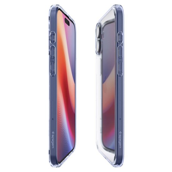 Husa Spigen Ultra Hybrid pentru iPhone 16 Plus, albastru transparent (iPhone 16 Plus, ACS08074) by www.silkase.ro