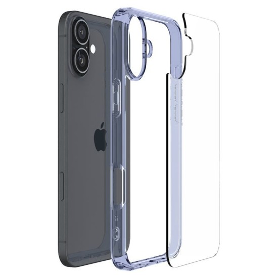 Husa Spigen Ultra Hybrid pentru iPhone 16 Plus, albastru transparent (iPhone 16 Plus, ACS08074) by www.silkase.ro