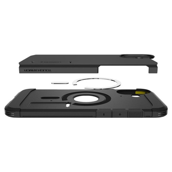 Husa Spigen Tough Armor MagSafe compatibila cu iPhone 16 Plus Black (Spigen, iPhone 16 Plus) by www.silkase.ro Husa Spigen Tough Armor MagSafe compatibila cu iPhone 16 Plus Black (iPhone 16 Plus, ACS08085) by www.silkase.ro