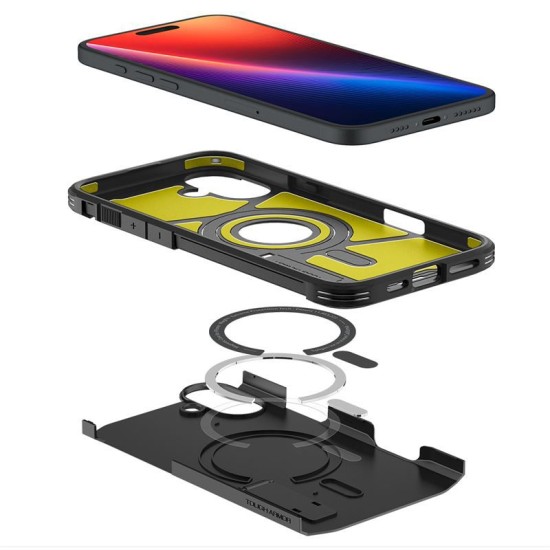 Husa Spigen Tough Armor MagSafe compatibila cu iPhone 16 Plus Black (Spigen, iPhone 16 Plus) by www.silkase.ro Husa Spigen Tough Armor MagSafe compatibila cu iPhone 16 Plus Black (iPhone 16 Plus, ACS08085) by www.silkase.ro