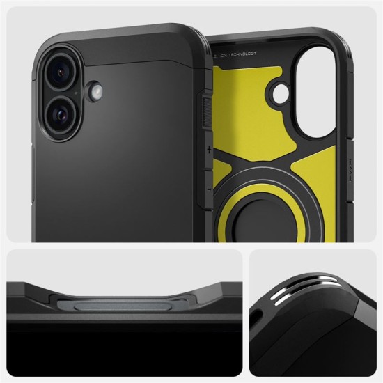 Husa Spigen Tough Armor MagSafe compatibila cu iPhone 16 Plus Black (Spigen, iPhone 16 Plus) by www.silkase.ro Husa Spigen Tough Armor MagSafe compatibila cu iPhone 16 Plus Black (iPhone 16 Plus, ACS08085) by www.silkase.ro