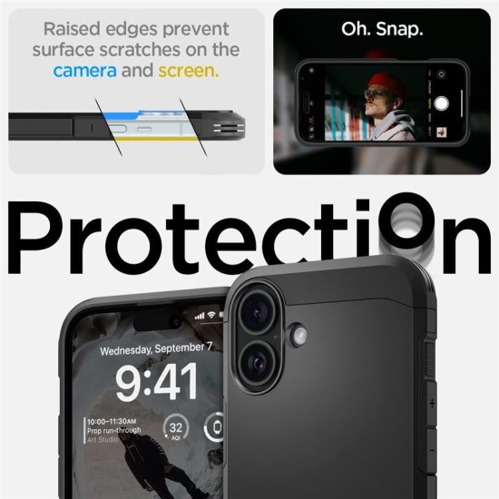 Husa Spigen Tough Armor MagSafe compatibila cu iPhone 16 Plus Black (Spigen, iPhone 16 Plus) by www.silkase.ro Husa Spigen Tough Armor MagSafe compatibila cu iPhone 16 Plus Black (iPhone 16 Plus, ACS08085) by www.silkase.ro