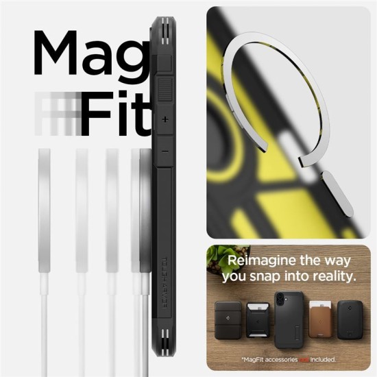 Husa Spigen Tough Armor MagSafe compatibila cu iPhone 16 Plus Black (Spigen, iPhone 16 Plus) by www.silkase.ro Husa Spigen Tough Armor MagSafe compatibila cu iPhone 16 Plus Black (iPhone 16 Plus, ACS08085) by www.silkase.ro