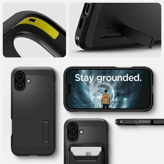 Husa Spigen Tough Armor MagSafe compatibila cu iPhone 16 Plus Black (Spigen, iPhone 16 Plus) by www.silkase.ro Husa Spigen Tough Armor MagSafe compatibila cu iPhone 16 Plus Black (iPhone 16 Plus, ACS08085) by www.silkase.ro