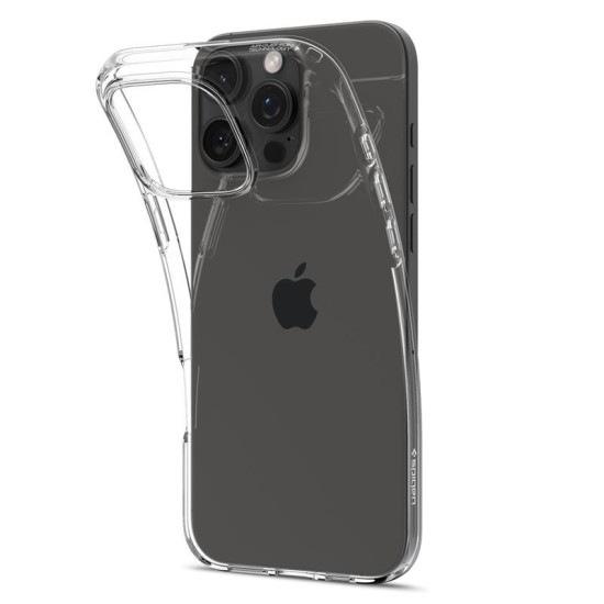 Husa Spigen Liquid Crystal pentru iPhone 16 Pro, transparenta (iPhone 15 Pro, ACS08112) by www.silkase.ro