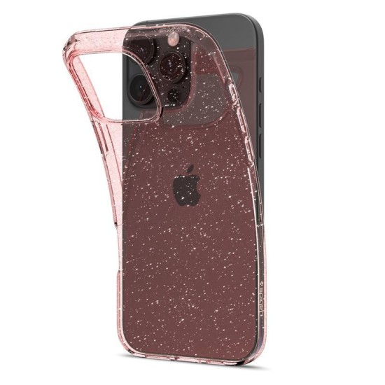 Husa Spigen Liquid Crystal Glitter pentru iPhone 16 Pro, roz cu sclipici (Spigen, iPhone 15 Pro) by www.silkase.ro Husa Spigen Liquid Crystal Glitter pentru iPhone 16 Pro, roz cu sclipici (iPhone 15 Pro, ACS08114) by www.silkase.ro