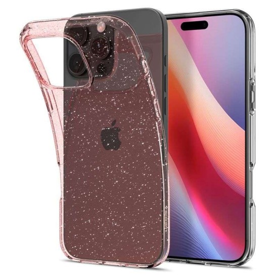 Husa Spigen Liquid Crystal Glitter pentru iPhone 16 Pro, roz cu sclipici (Spigen, iPhone 15 Pro) by www.silkase.ro Husa Spigen Liquid Crystal Glitter pentru iPhone 16 Pro, roz cu sclipici (iPhone 15 Pro, ACS08114) by www.silkase.ro