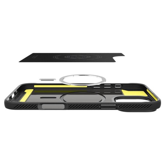 Husa Spigen Rugged Armor MagSafe compatibila cu iPhone 16 Pro Matte Black (iPhone 15 Pro, ACS08115) by www.silkase.ro