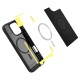 Husa Spigen Rugged Armor MagSafe compatibila cu iPhone 16 Pro Matte Black (iPhone 15 Pro, ACS08115) by www.silkase.ro