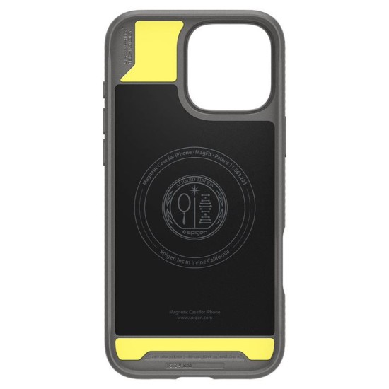 Husa Spigen Rugged Armor MagSafe compatibila cu iPhone 16 Pro Grey (iPhone 15 Pro, ACS08116) by www.silkase.ro