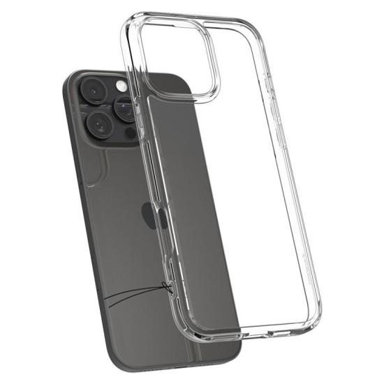 Husa Spigen Ultra Hybrid pentru iPhone 16 Pro, transparenta (iPhone 15 Pro, ACS08121) by www.silkase.ro