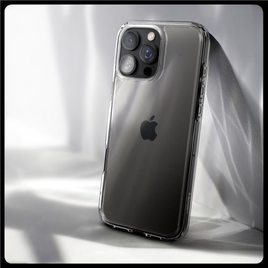 Husa Spigen Ultra Hybrid pentru iPhone 16 Pro, transparenta (iPhone 15 Pro, ACS08121) by www.silkase.ro