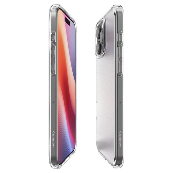 Husa Spigen Ultra Hybrid compatibila cu iPhone 16 Pro Frost Clear (iPhone 15 Pro, ACS08122) by www.silkase.ro