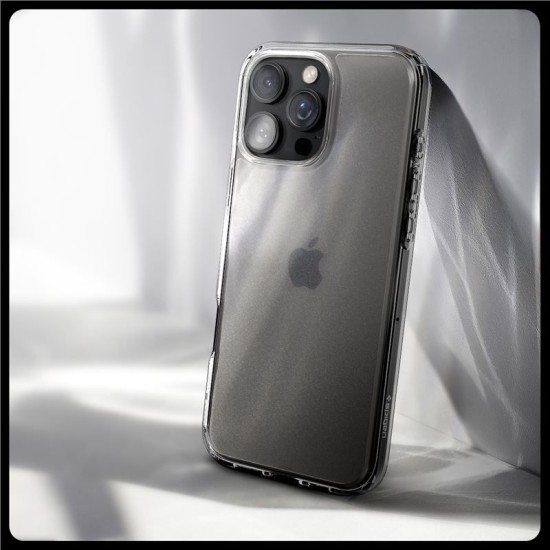 Husa Spigen Ultra Hybrid compatibila cu iPhone 16 Pro Frost Clear (iPhone 15 Pro, ACS08122) by www.silkase.ro