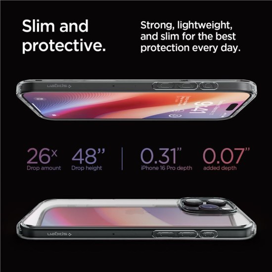 Husa Spigen Ultra Hybrid compatibila cu iPhone 16 Pro Space Crystal (Spigen, iPhone 15 Pro) by www.silkase.ro Husa Spigen Ultra Hybrid compatibila cu iPhone 16 Pro Space Crystal (iPhone 15 Pro, ACS08123) by www.silkase.ro