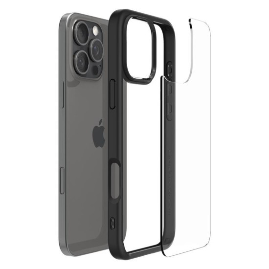 Husa Spigen Ultra Hybrid compatibila cu iPhone 16 Pro Matte Black (Spigen, iPhone 15 Pro) by www.silkase.ro Husa Spigen Ultra Hybrid compatibila cu iPhone 16 Pro Matte Black (iPhone 15 Pro, ACS08125) by www.silkase.ro