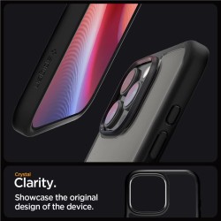 Husa Spigen Ultra Hybrid compatibila cu iPhone 16 Pro Matte Black Husa Spigen Ultra Hybrid compatibila cu iPhone 16 Pro Matte Black