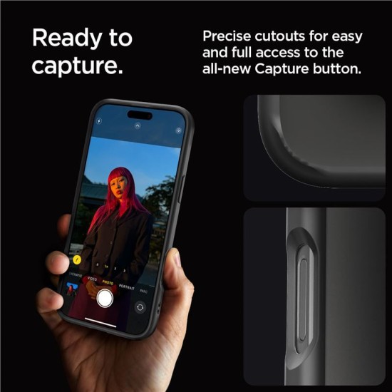 Husa Spigen Ultra Hybrid compatibila cu iPhone 16 Pro Matte Black (Spigen, iPhone 15 Pro) by www.silkase.ro Husa Spigen Ultra Hybrid compatibila cu iPhone 16 Pro Matte Black (iPhone 15 Pro, ACS08125) by www.silkase.ro