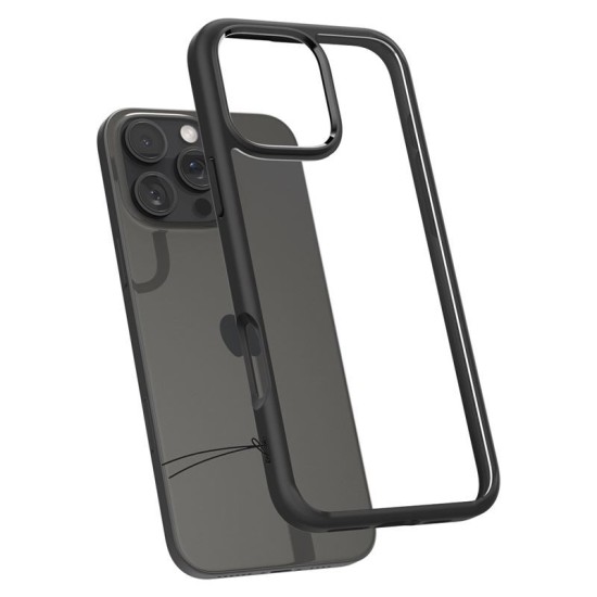 Husa Spigen Ultra Hybrid compatibila cu iPhone 16 Pro Matte Black (Spigen, iPhone 15 Pro) by www.silkase.ro Husa Spigen Ultra Hybrid compatibila cu iPhone 16 Pro Matte Black (iPhone 15 Pro, ACS08125) by www.silkase.ro