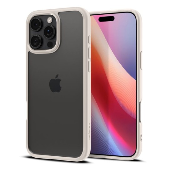 Husa Spigen Ultra Hybrid compatibila cu iPhone 16 Pro Natural Titanium (Spigen, iPhone 15 Pro) by www.silkase.ro Husa Spigen Ultra Hybrid compatibila cu iPhone 16 Pro Natural Titanium (iPhone 15 Pro, ACS08127) by www.silkase.ro