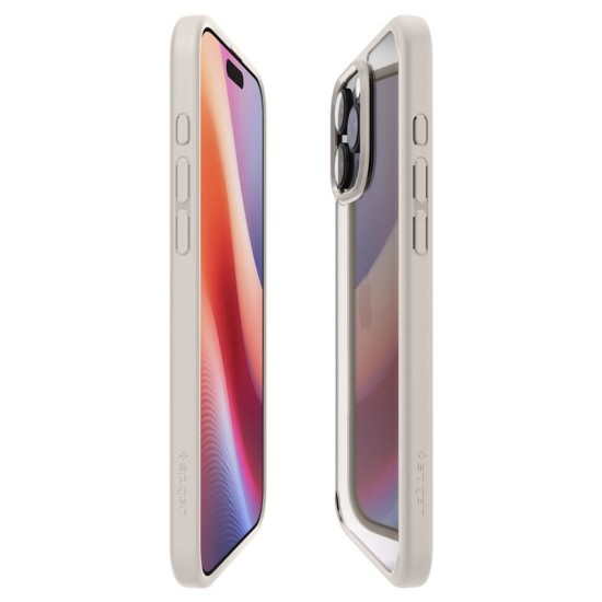 Husa Spigen Ultra Hybrid compatibila cu iPhone 16 Pro Natural Titanium (Spigen, iPhone 15 Pro) by www.silkase.ro Husa Spigen Ultra Hybrid compatibila cu iPhone 16 Pro Natural Titanium (iPhone 15 Pro, ACS08127) by www.silkase.ro