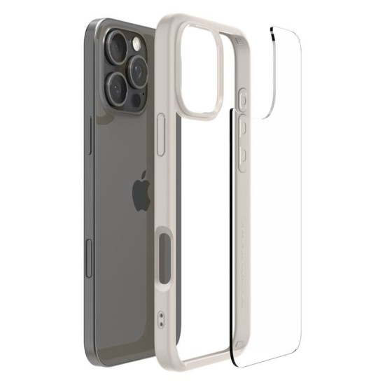 Husa Spigen Ultra Hybrid compatibila cu iPhone 16 Pro Natural Titanium (Spigen, iPhone 15 Pro) by www.silkase.ro Husa Spigen Ultra Hybrid compatibila cu iPhone 16 Pro Natural Titanium (iPhone 15 Pro, ACS08127) by www.silkase.ro