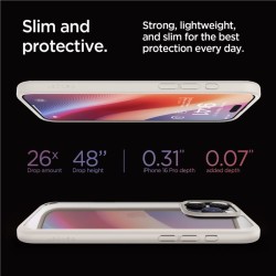Husa Spigen Ultra Hybrid compatibila cu iPhone 16 Pro Natural Titanium Husa Spigen Ultra Hybrid compatibila cu iPhone 16 Pro Natural Titanium