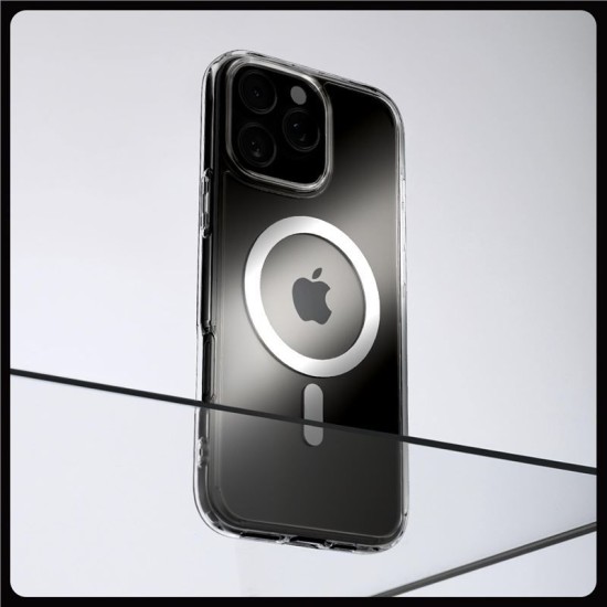Husa Spigen Ultra Hybrid MagSafe compatibila cu iPhone 16 Pro White (iPhone 15 Pro, ACS08129) by www.silkase.ro