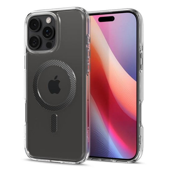 Husa Spigen Ultra Hybrid MagSafe, fibra de carbon, pentru iPhone 16 Pro, alb/transparent (Spigen, iPhone 16 Pro) by www.silkase.ro Husa Spigen Ultra Hybrid MagSafe, fibra de carbon, pentru iPhone 16 Pro, alb/transparent (iPhone 16 Pro, ACS08131) by www.silkase.ro