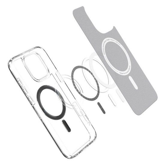 Husa Spigen Ultra Hybrid MagSafe, fibra de carbon, pentru iPhone 16 Pro, alb/transparent (Spigen, iPhone 16 Pro) by www.silkase.ro Husa Spigen Ultra Hybrid MagSafe, fibra de carbon, pentru iPhone 16 Pro, alb/transparent (iPhone 16 Pro, ACS08131) by www.silkase.ro