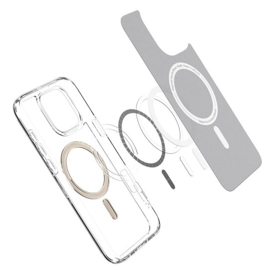 Husa Spigen Ultra Hybrid MagSafe compatibila cu iPhone 16 Pro Gold (Spigen, iPhone 15 Pro) by www.silkase.ro Husa Spigen Ultra Hybrid MagSafe compatibila cu iPhone 16 Pro Gold (iPhone 15 Pro, ACS08132) by www.silkase.ro