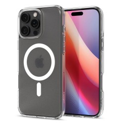Husa Spigen Ultra Hybrid MagSafe compatibila cu iPhone 16 Pro Frost Clear