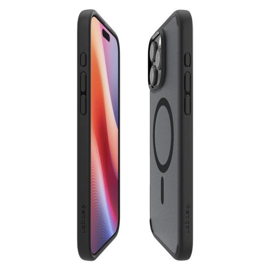 Husa Spigen Ultra Hybrid MagSafe compatibila cu iPhone 16 Pro Frost Black (Spigen, iPhone 15 Pro) by www.silkase.ro Husa Spigen Ultra Hybrid MagSafe compatibila cu iPhone 16 Pro Frost Black (iPhone 15 Pro, ACS08134) by www.silkase.ro