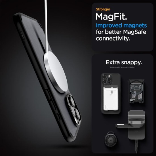 Husa Spigen Ultra Hybrid MagSafe compatibila cu iPhone 16 Pro Frost Black (Spigen, iPhone 15 Pro) by www.silkase.ro Husa Spigen Ultra Hybrid MagSafe compatibila cu iPhone 16 Pro Frost Black (iPhone 15 Pro, ACS08134) by www.silkase.ro