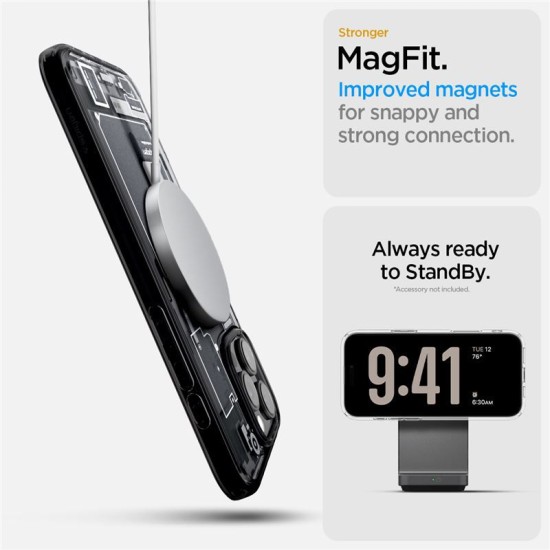 Husa Spigen Ultra Hybrid Mag do MagSafe pentru iPhone 16 Pro, fumuriu-gri (Spigen, iPhone 15 Pro) by www.silkase.ro Husa Spigen Ultra Hybrid Mag do MagSafe pentru iPhone 16 Pro, fumuriu-gri (iPhone 15 Pro, ACS08135) by www.silkase.ro
