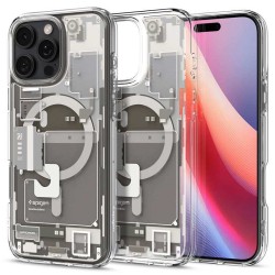 Husa pentru iPhone 16 Pro - Spigen Ultra Zero One Hybrid MagSafe - Natural Titanium