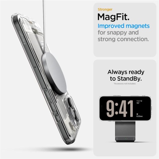 Husa pentru iPhone 16 Pro - Spigen Ultra Zero One Hybrid MagSafe - Natural Titanium (Spigen, iPhone 15 Pro) by www.silkase.ro Husa pentru iPhone 16 Pro - Spigen Ultra Zero One Hybrid MagSafe - Natural Titanium (iPhone 15 Pro, ACS08137) by www.silkase.ro