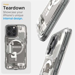 Husa pentru iPhone 16 Pro - Spigen Ultra Zero One Hybrid MagSafe - Natural Titanium Husa pentru iPhone 16 Pro - Spigen Ultra Zero One Hybrid MagSafe - Natural Titanium