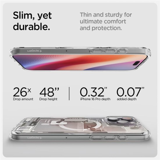 Husa pentru iPhone 16 Pro - Spigen Ultra Zero One Hybrid MagSafe - Natural Titanium (Spigen, iPhone 15 Pro) by www.silkase.ro Husa pentru iPhone 16 Pro - Spigen Ultra Zero One Hybrid MagSafe - Natural Titanium (iPhone 15 Pro, ACS08137) by www.silkase.ro
