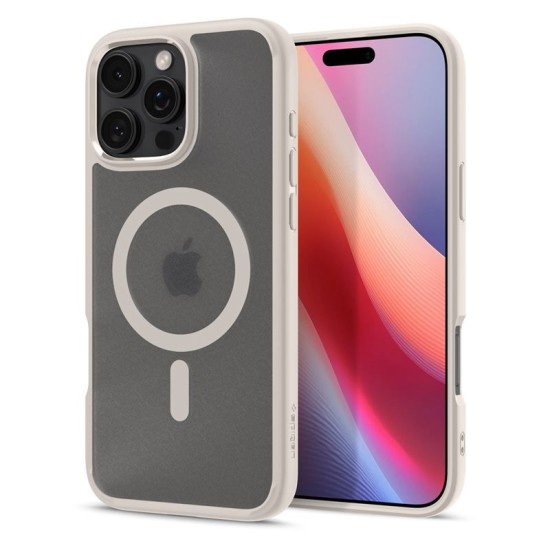 Husa Spigen Ultra Hybrid MagSafe compatibila cu iPhone 16 Pro Frost Natural Titanium (Spigen, iPhone 15 Pro) by www.silkase.ro Husa Spigen Ultra Hybrid MagSafe compatibila cu iPhone 16 Pro Frost Natural Titanium (iPhone 15 Pro, ACS08138) by www.silkase.ro