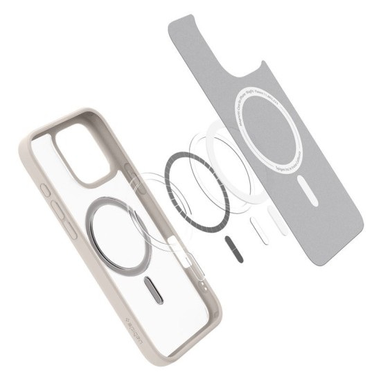 Husa Spigen Ultra Hybrid MagSafe compatibila cu iPhone 16 Pro Frost Natural Titanium (Spigen, iPhone 15 Pro) by www.silkase.ro Husa Spigen Ultra Hybrid MagSafe compatibila cu iPhone 16 Pro Frost Natural Titanium (iPhone 15 Pro, ACS08138) by www.silkase.ro