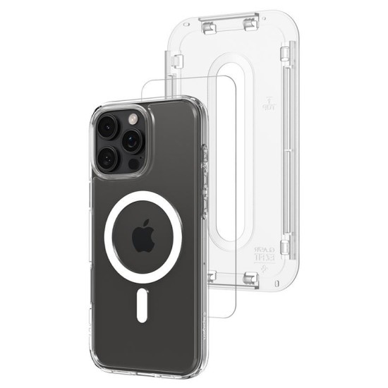 Set Husa si folie Spigen Ultra Hybrid MagSafe compatibil cu iPhone 16 Pro Max White (Spigen, iPhone 15 Pro) by www.silkase.ro Set Husa si folie Spigen Ultra Hybrid MagSafe compatibil cu iPhone 16 Pro Max White (iPhone 15 Pro, ACS08141) by www.silkase.ro