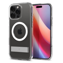 Husa Spigen Ultra Hybrid S MagSafe compatibila cu iPhone 16 Pro Crystal Clear