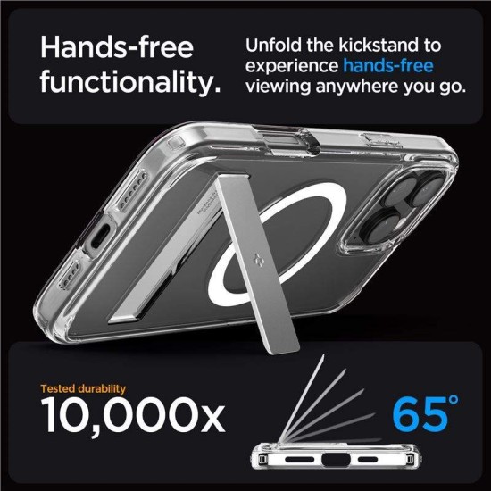 Husa Spigen Ultra Hybrid S MagSafe compatibila cu iPhone 16 Pro Crystal Clear (Spigen, iPhone 15 Pro) by www.silkase.ro Husa Spigen Ultra Hybrid S MagSafe compatibila cu iPhone 16 Pro Crystal Clear (iPhone 15 Pro, ACS08142) by www.silkase.ro